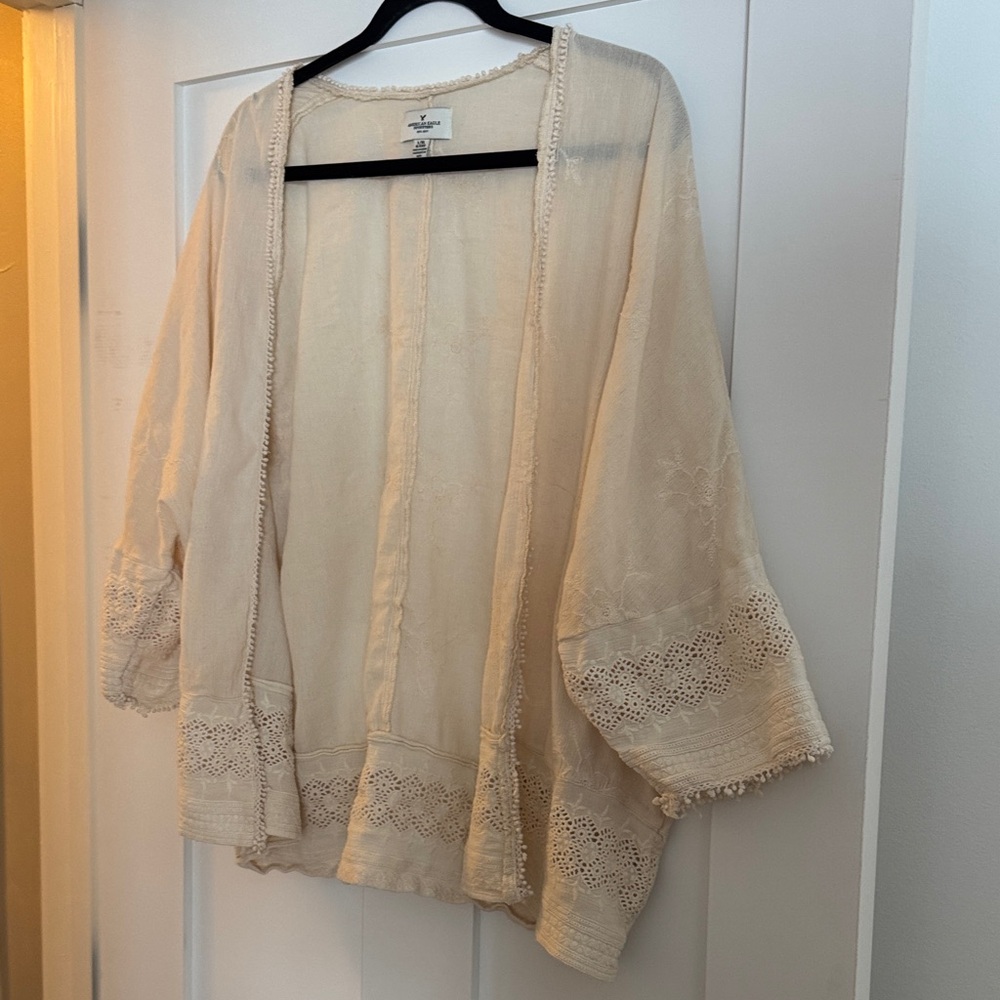 Cream Kimono Cardigan